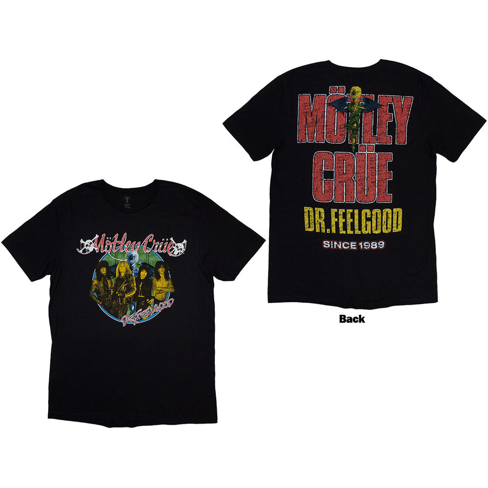 Motley Crue Dr Feelgood Circle Photo Black