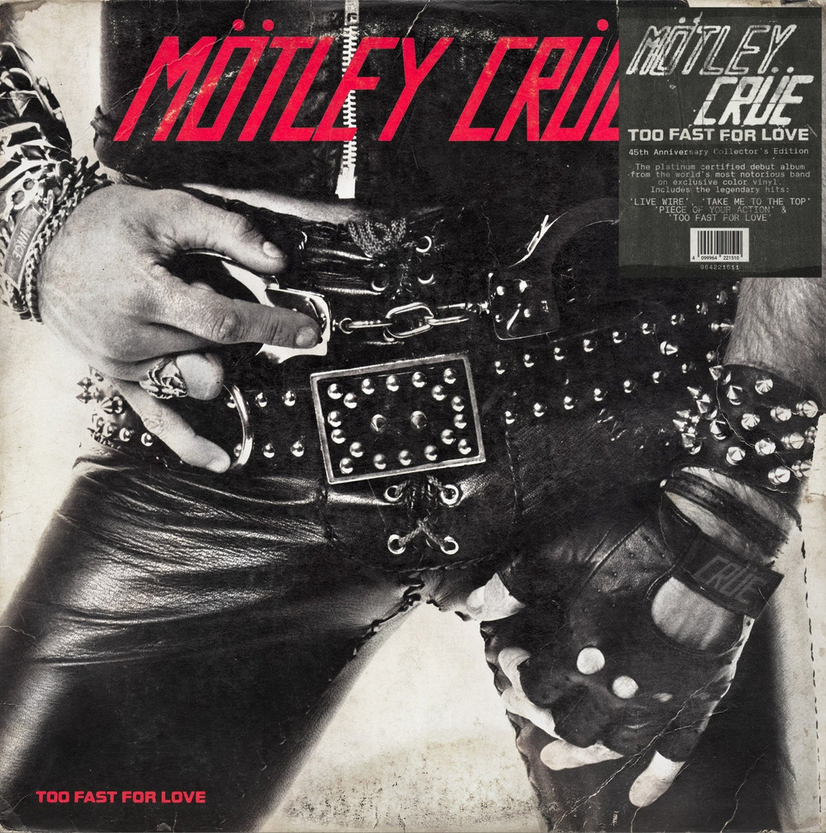 Motley Crue Too Fast For Love (Indie Exclusive, Black & Red Smoke Colored Vinyl, 45th Anniversary Edition)