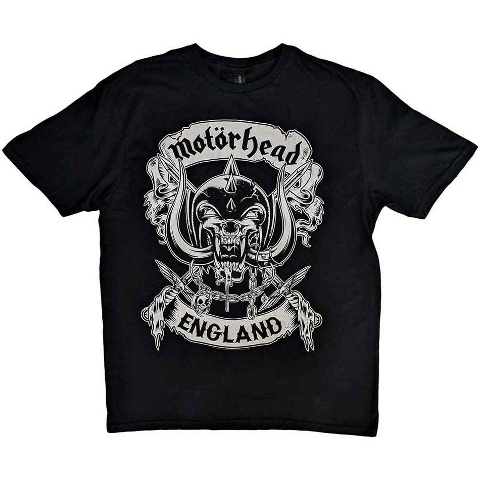 Motörhead Crossed Swords England Crest Black