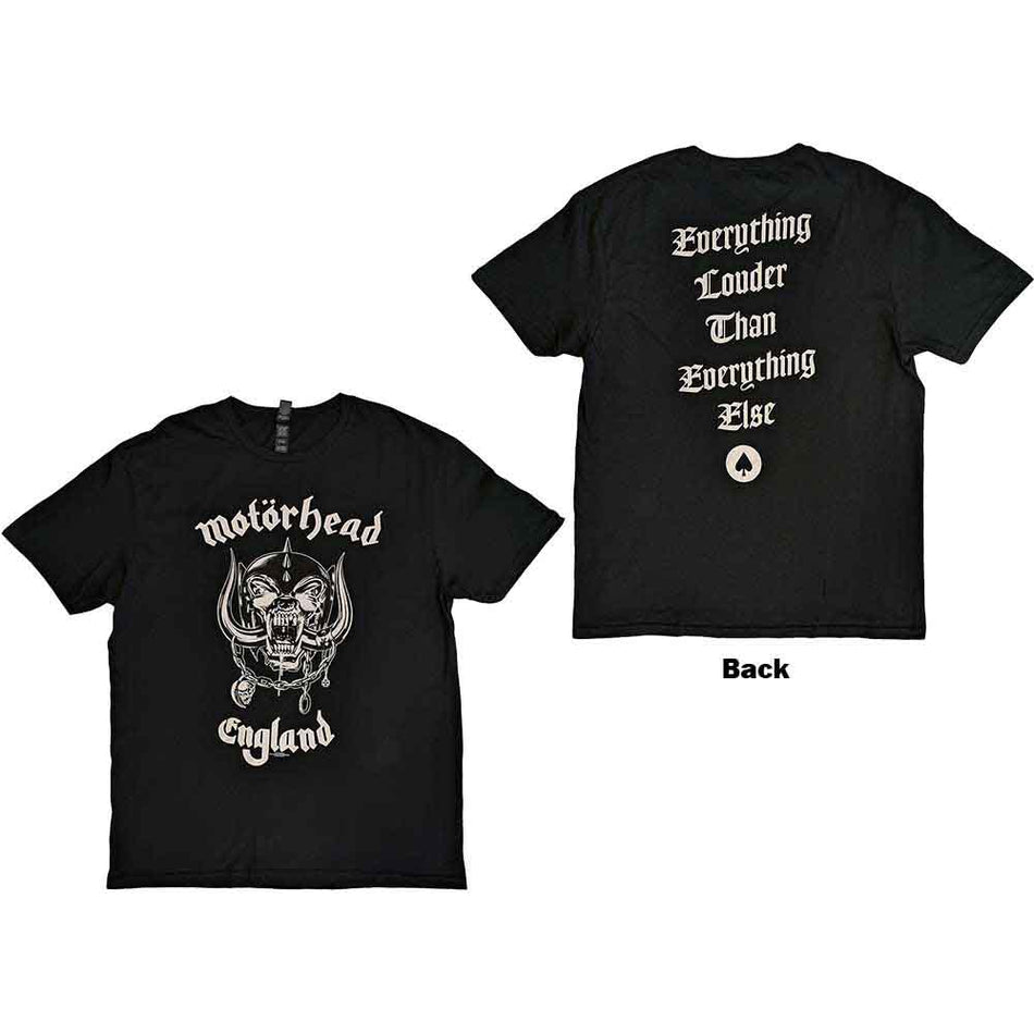 Motörhead England Black