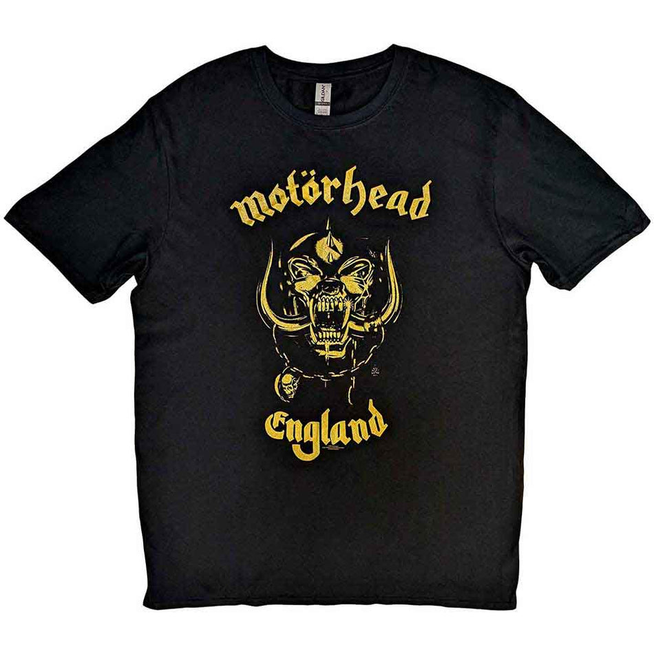 Motörhead England Classic Gold Black