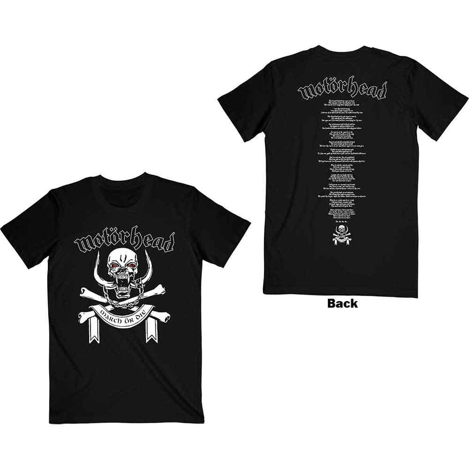 Motörhead March or Die Lyrics Black