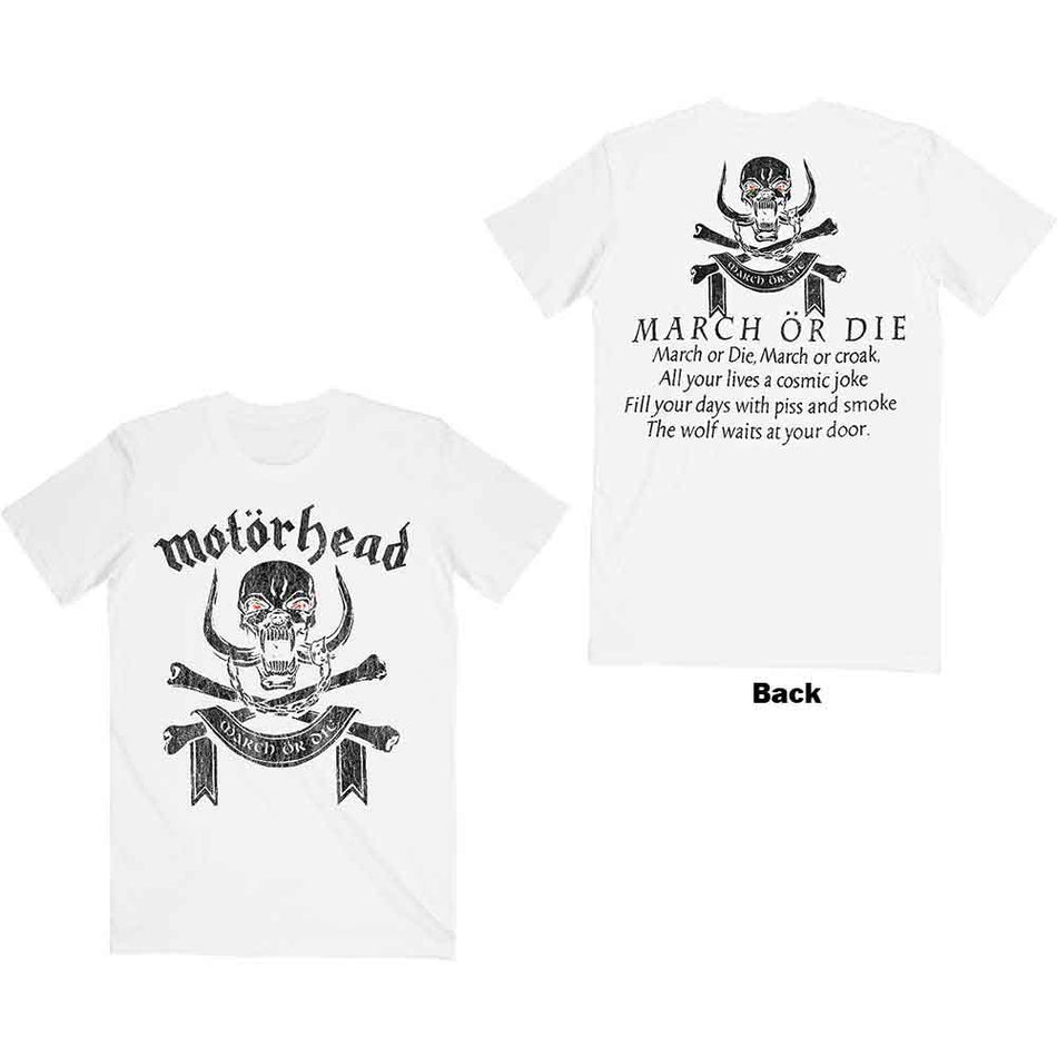 Motörhead March or Die White