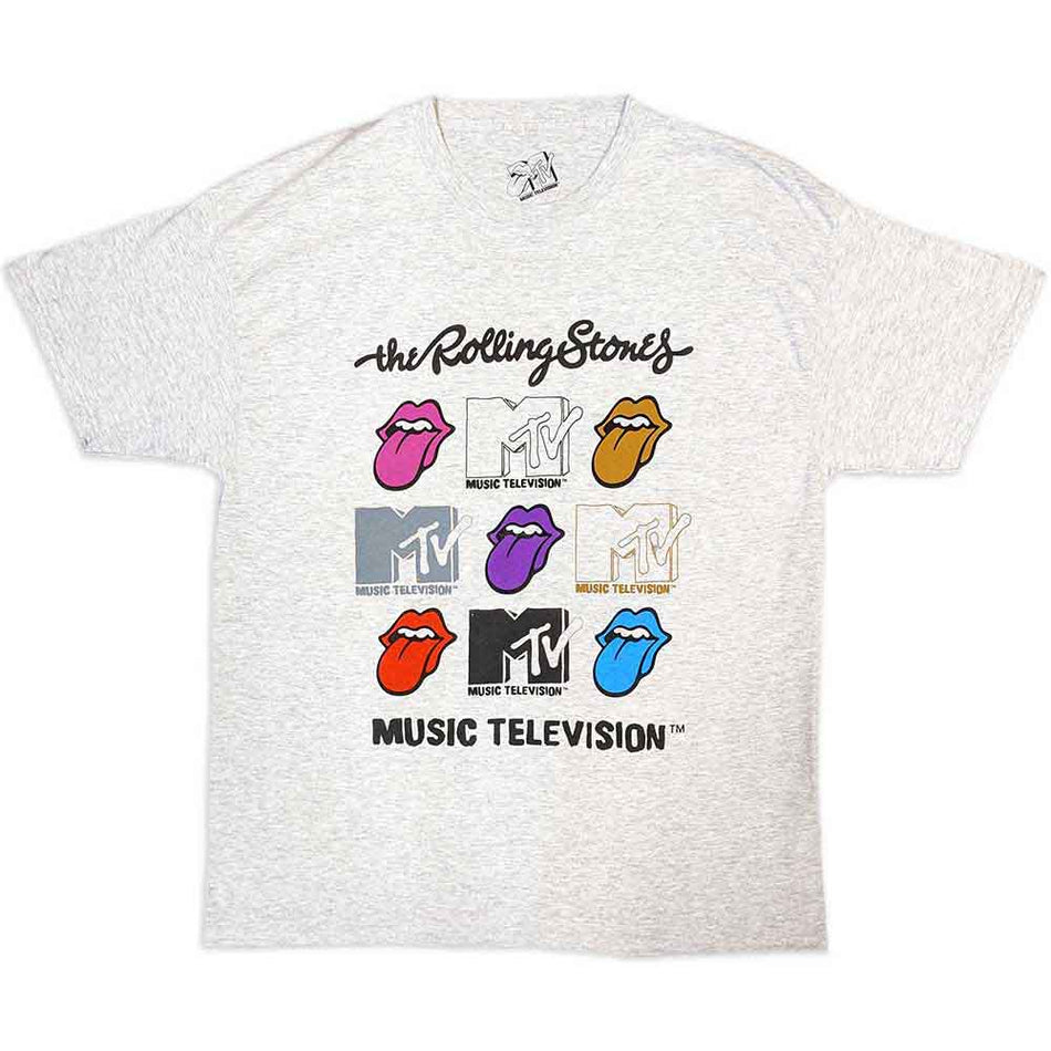MTV Rolling Stones Logo Grids Grey