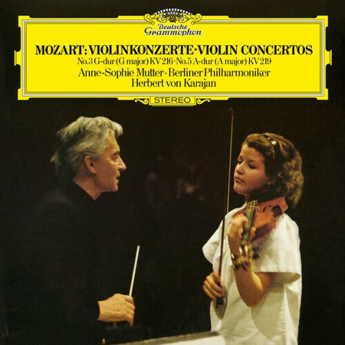 Mutter / Karajan / Berliner Philharmoniker Mozart: Violin Concertos Nos. 3 & 5 - Record Album - Vinyl LP