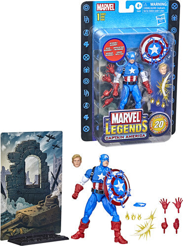 Mvl Legends 20th Anv Cpt America Marvel Legends: 20th Anniversary - Captain America Action Figure - Accessory