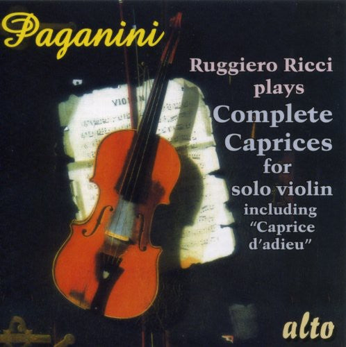 N. Paganini Complete Caprices for Solo Violin - CD Album
