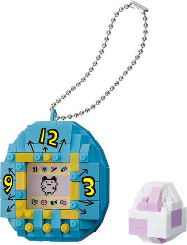 Nanoblock - Character Collection Series Nanoblock - Tamagotchi - Character Collection - First Generation Tamagotchi Building Kit (Blue) - Consumer Accessories