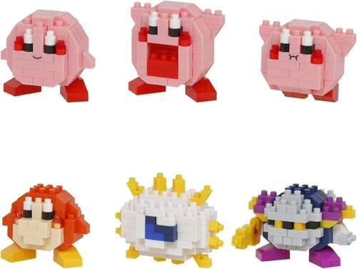 Nanoblock Nanoblock - Kirby - mininano - Kirby Building Kit (Box of 6 Blind Bags) - 6-Disc Collectible Kit