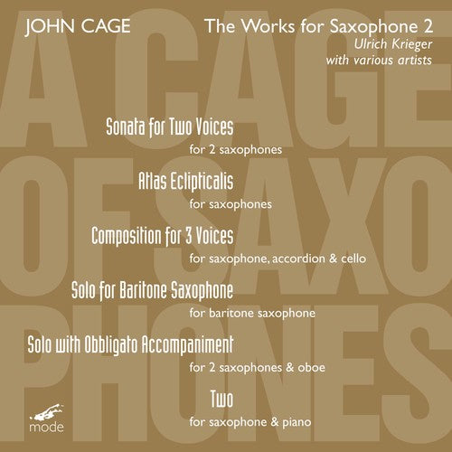 New England Conservatory Orchestra Works for Saxophone I - CD Album