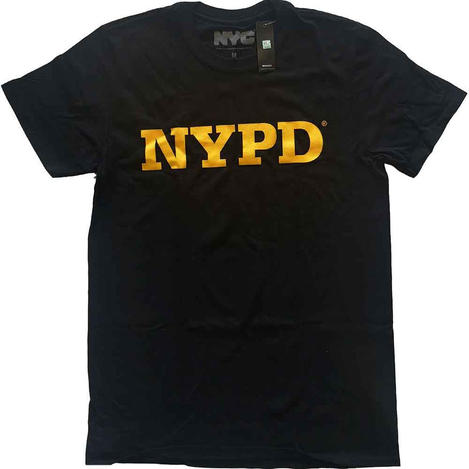 New York City NYPD Text Logo Black
