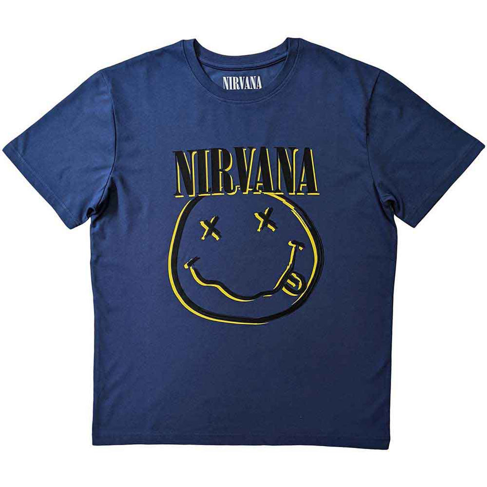 Nirvana Inverse Happy Face Blue