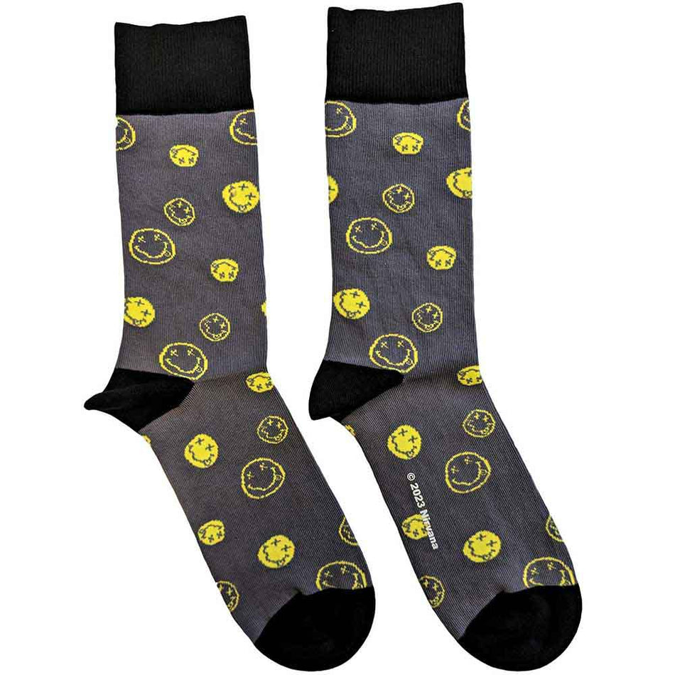 Nirvana Mixed Happy Faces Grey