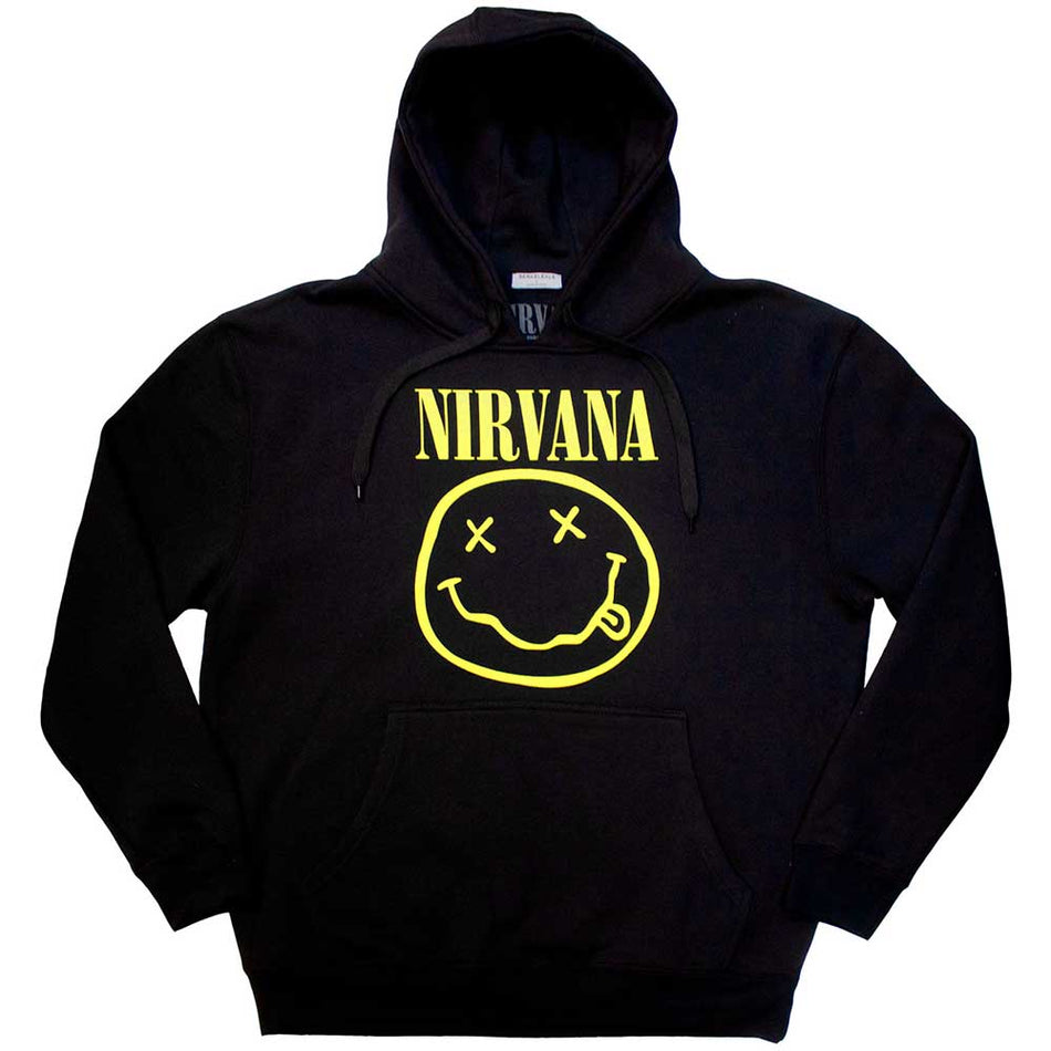 Nirvana Yellow Happy Face Black