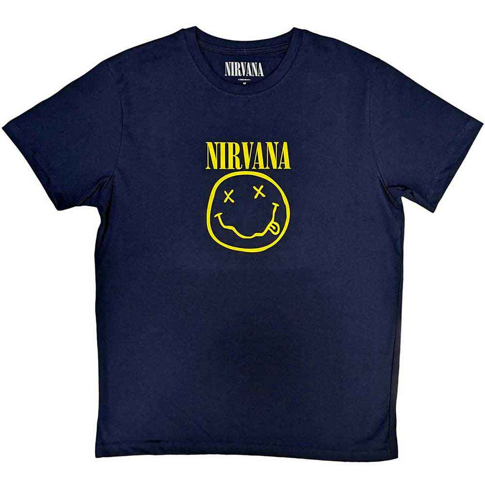 Nirvana Yellow Happy Face Blue