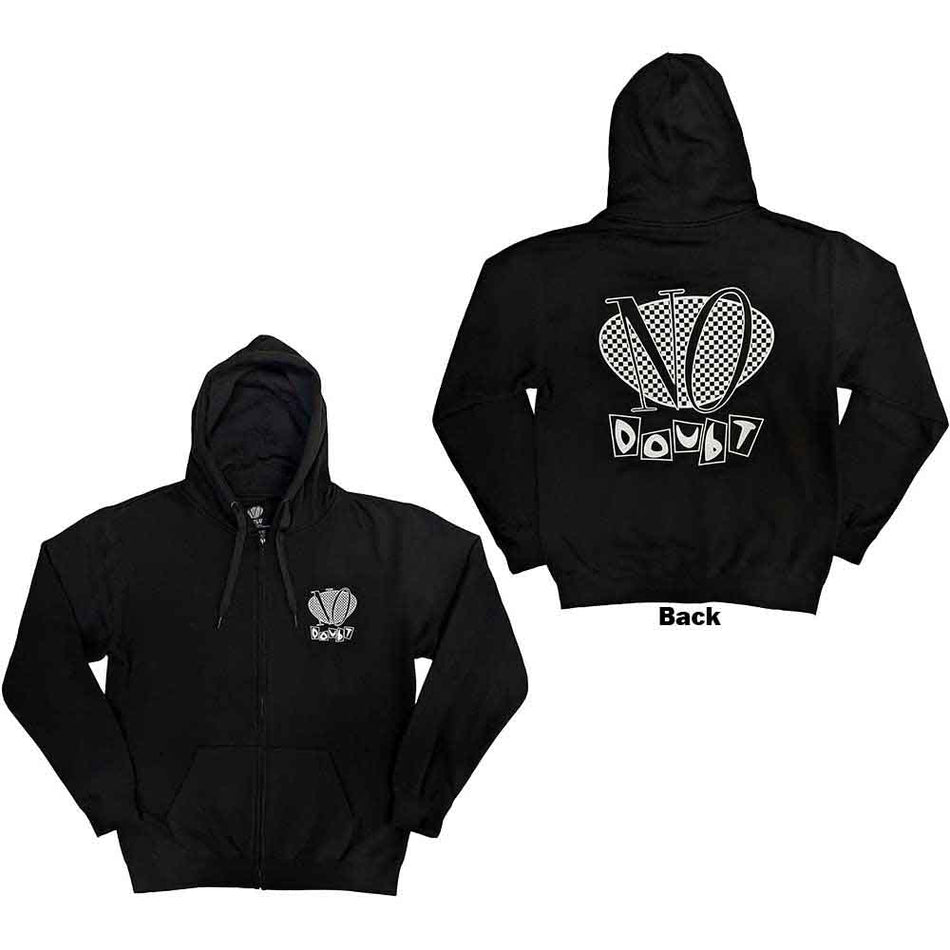 No Doubt Checker Logo Black