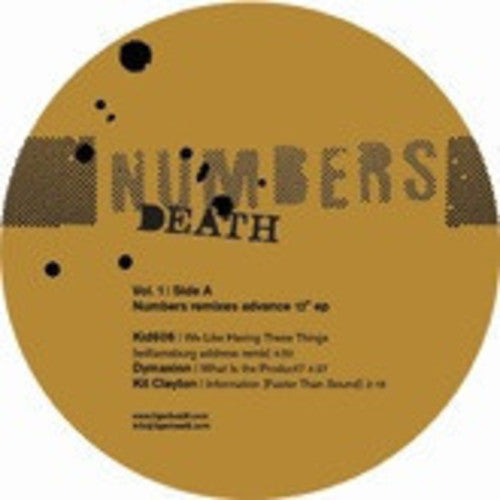 Numbers Death Remixes, Vol. 1 - Record Album - Vinyl LP