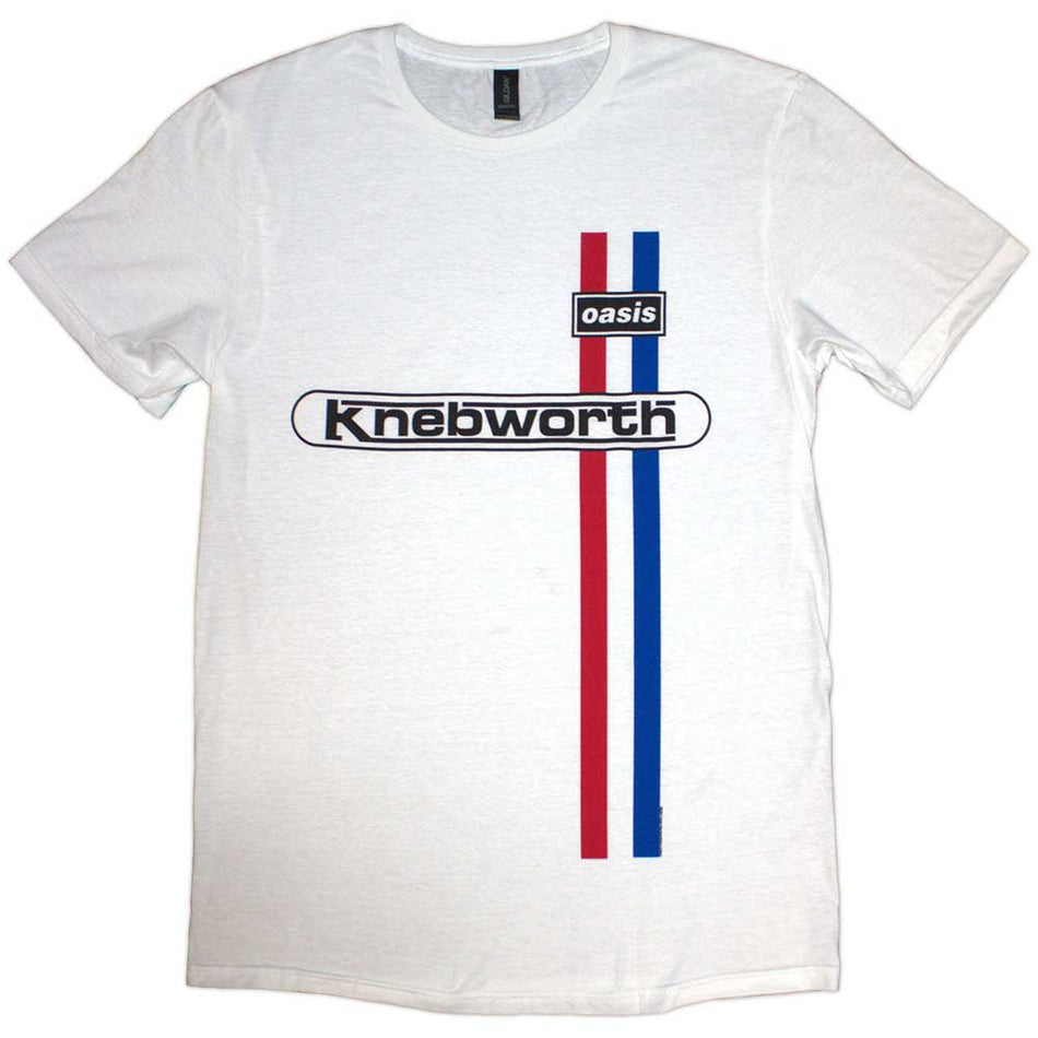 Oasis Knebworth Vertical Stripe White
