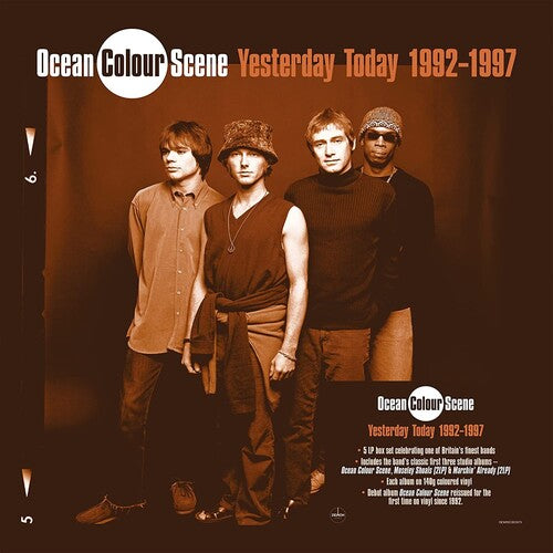 Ocean Colour Scene Yesterday Today 1992-1997 - 5LP Boxset on 140-Gram Blue, Orange & Red Colored Vinyl
