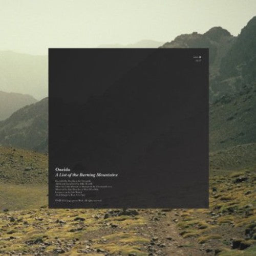 Oneida A List Of The Burning Mountains - Record Album - Vinyl LP