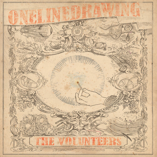 Onelinedrawing The Volunteers - Marigold - Record Album - Vinyl LP