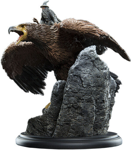 Open Edition Polystone WETA Workshop Polystone - The Lord of The Rings Trilogy - Gandalf the Grey On Gwaihir Miniature Statue - Collectibles