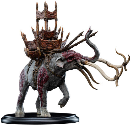 Open Edition Polystone WETA Workshop Polystone - The Lord of the Rings Trilogy - Mumak in Battle Miniature Statue - Collectible