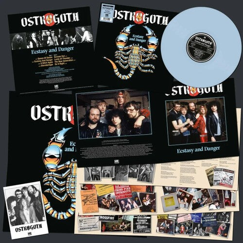 Ostrogoth Ecstasy and Danger - Blue - Record Album - Vinyl LP