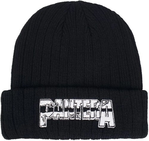 Pantera Pantara - Embroidered Logo - Acrylic Knit Hat - Black BN315111H00 (Hat, One Size Fits All, Black)