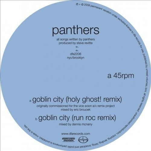 Panthers Goblin City (Holy Ghost Remix) - Record Album - Vinyl LP