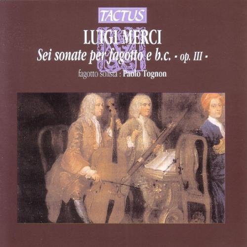Paolo Tognon 6 Bassoon Sonatas - CD Album