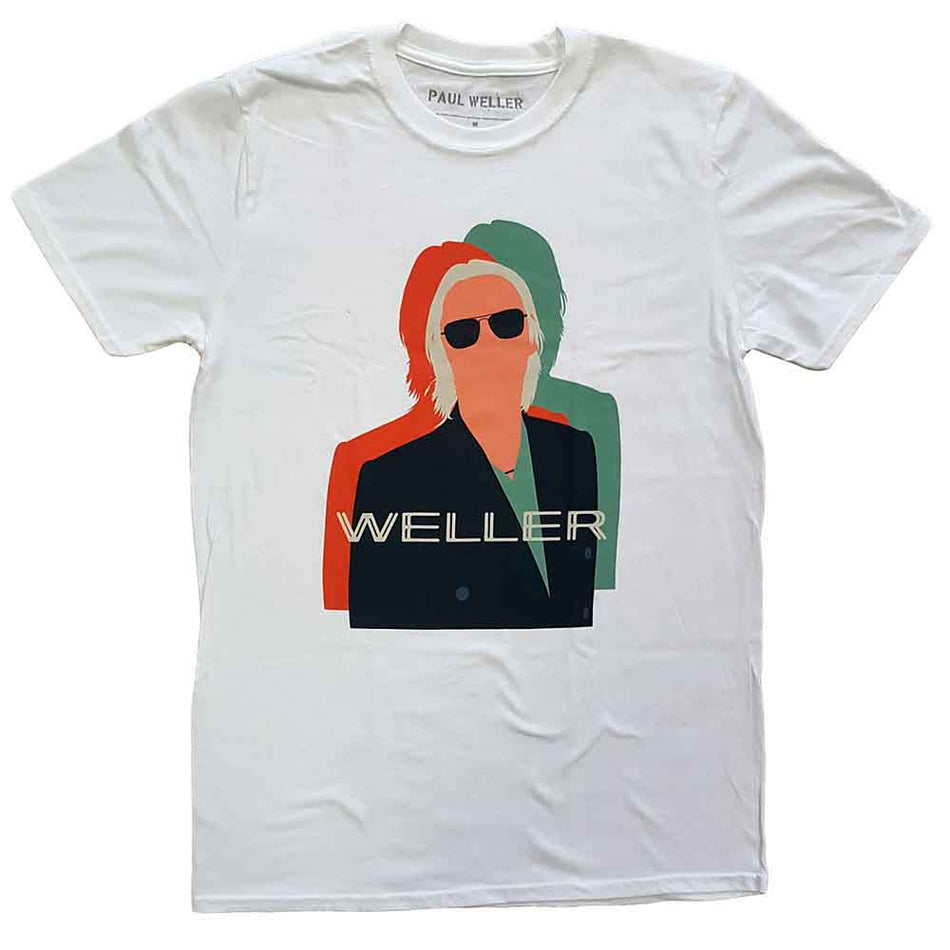 Paul Weller Illustration Offset White