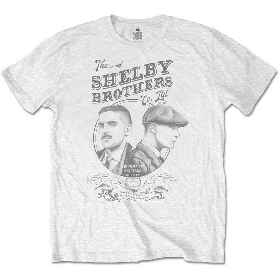 Peaky Blinders Shelby Brothers Circle Faces White