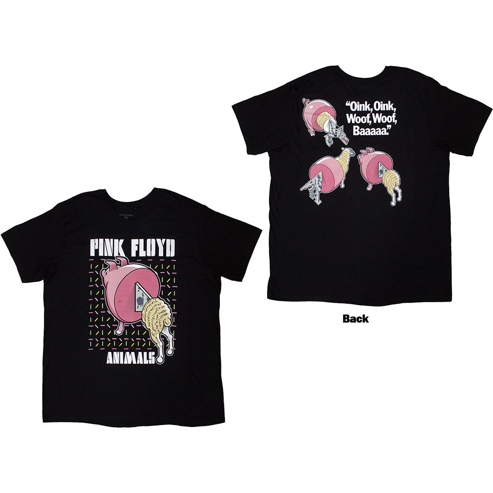 Pink Floyd Animals Cartoons Black