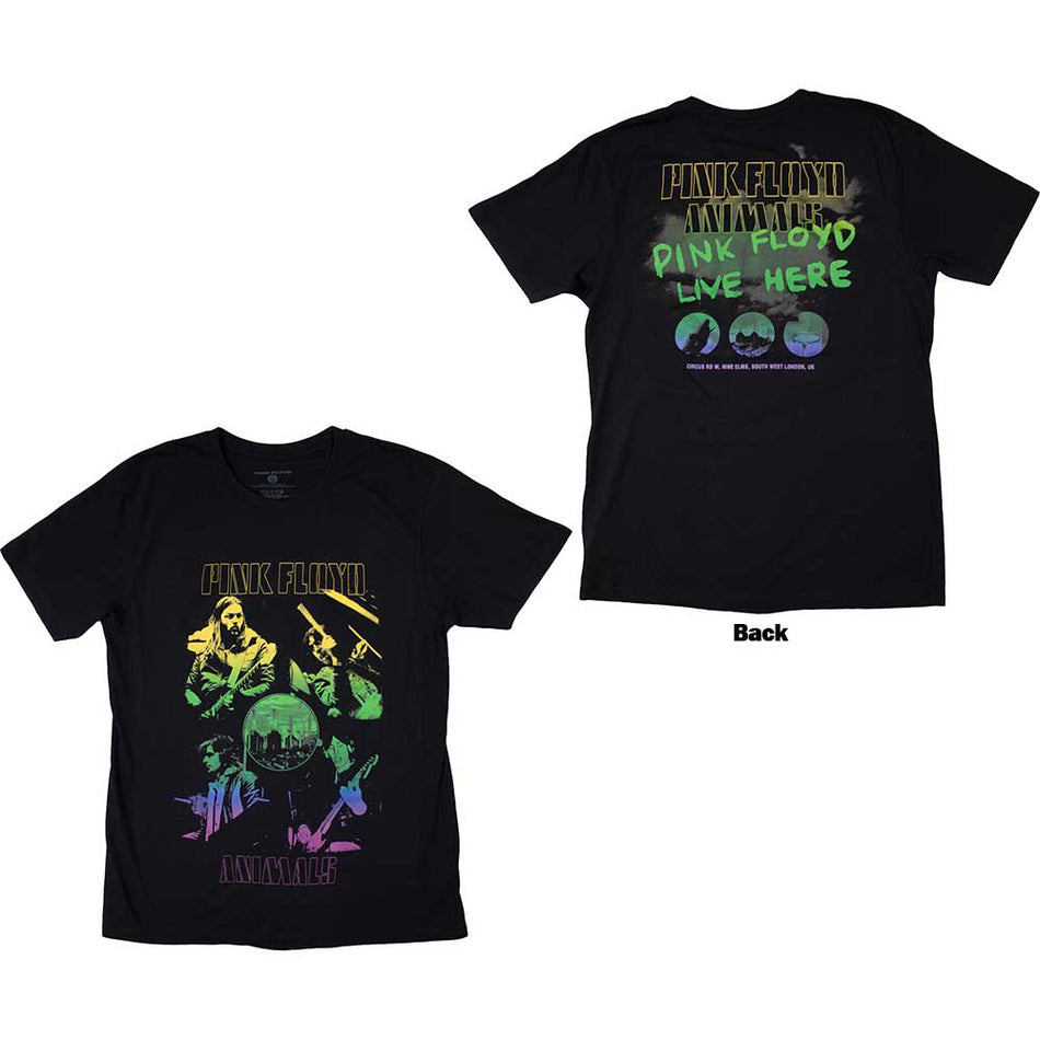 Pink Floyd Animals Rainbow Photo Black