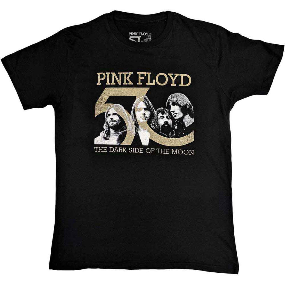 Pink Floyd Band Photo & 50th Logo Black