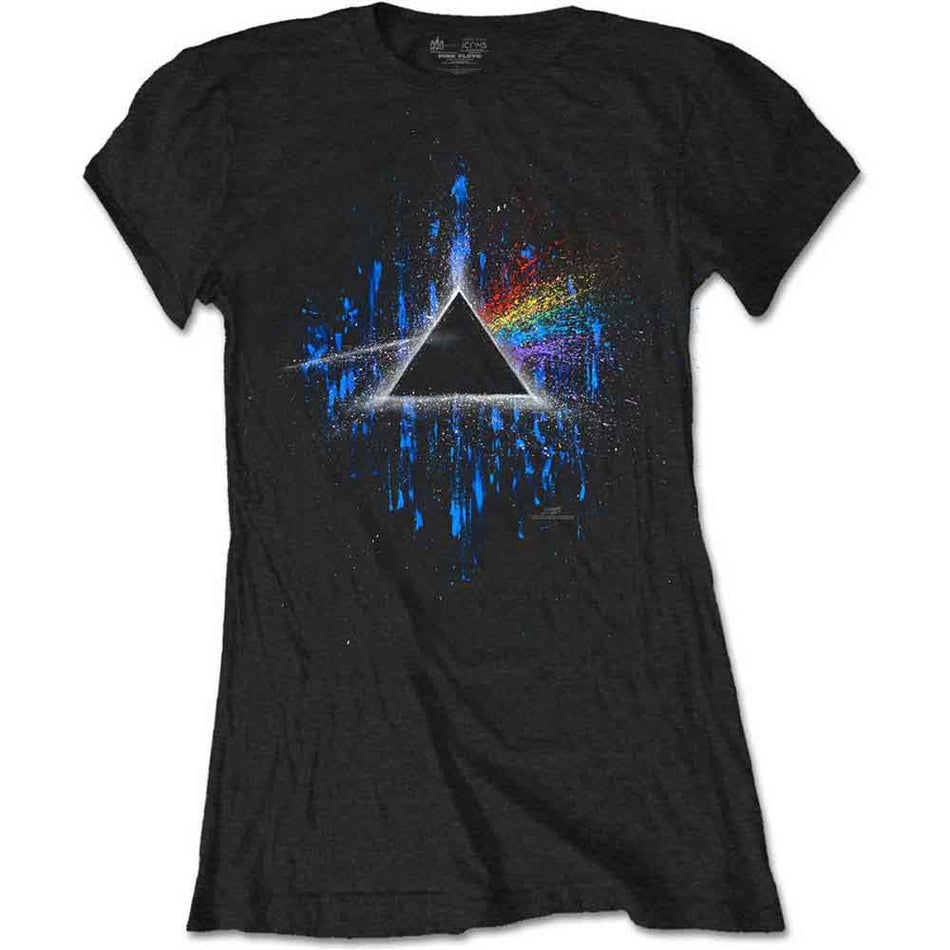 Pink Floyd Dark Side of the Moon Blue Splatter Black