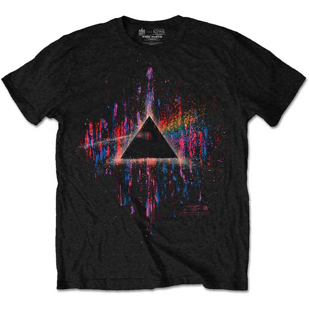Pink Floyd Dark Side of the Moon Pink Splatter Black