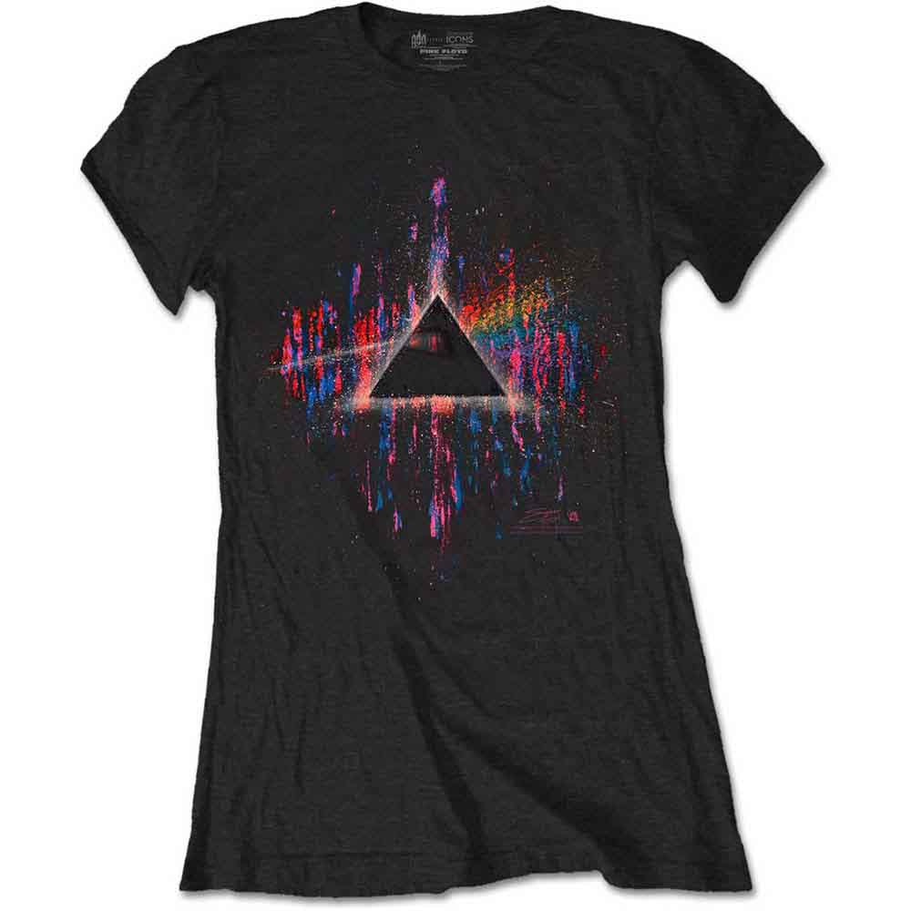 Pink Floyd Dark Side of the Moon Pink Splatter Black