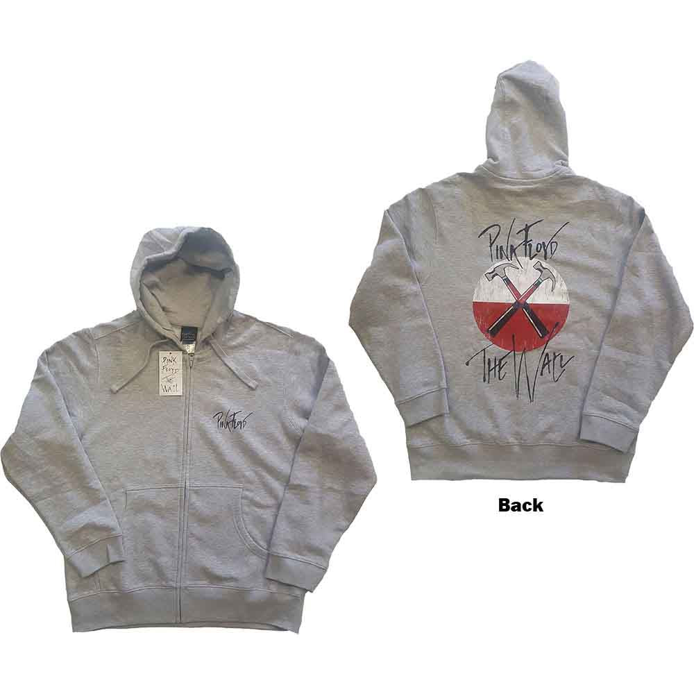 Pink Floyd The Wall Faded Hammers Logo Grey