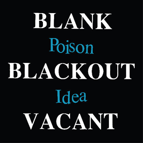 Poison Idea Blank Blackout Vacant - Double Record Album - Vinyl LP