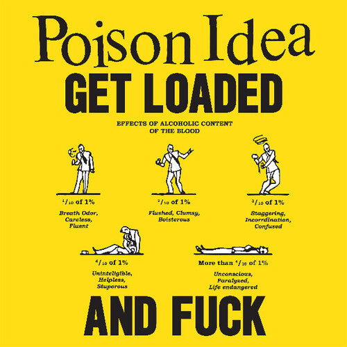 Poison Idea Get Loaded & Fuck - Record Album - Vinyl LP