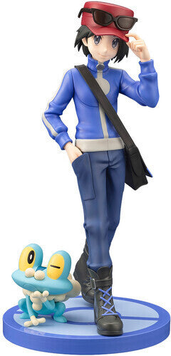 Pokemon - Calem with Froakie Artfx-J State Kotobukiya - Pokemon - ARTFX-J - Calem with Froakie Vinyl Figure - Collectible