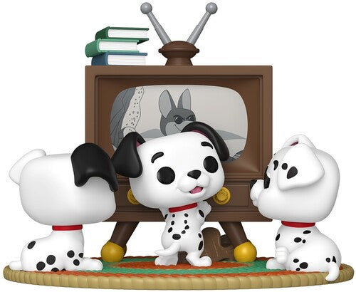 Pop Moments 101 Dalmatians Funko POP! Moments: 101 Dalmatians, Rolly, Patch and Lucky with TV - CD Album