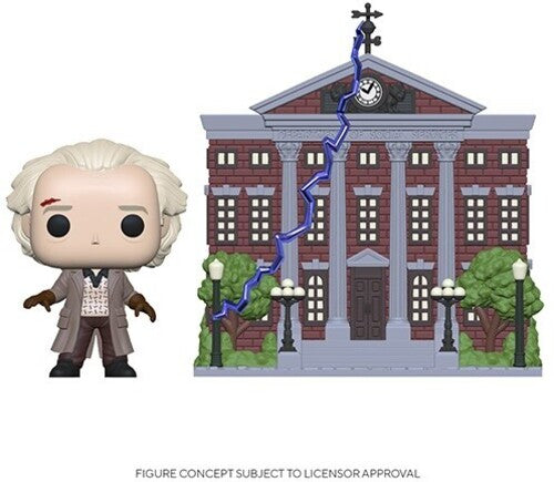 Pop Town Back to the Future Funko POP! Town: Back to the Future - Doc with Clock Tower