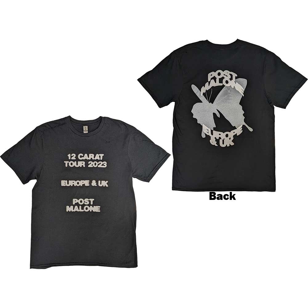 Post Malone Butterfly Logo 2023 Tour Black