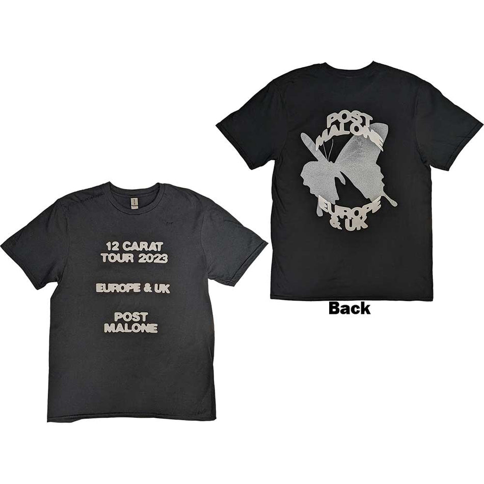 Post Malone Butterfly Logo 2023 Tour Black