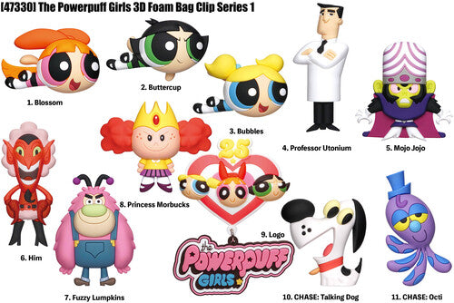 Powerpuff Girls 25th 3D Foam Bag Clip Powerpuff Girls 25th 3D Foam Bag Clip - Accessory