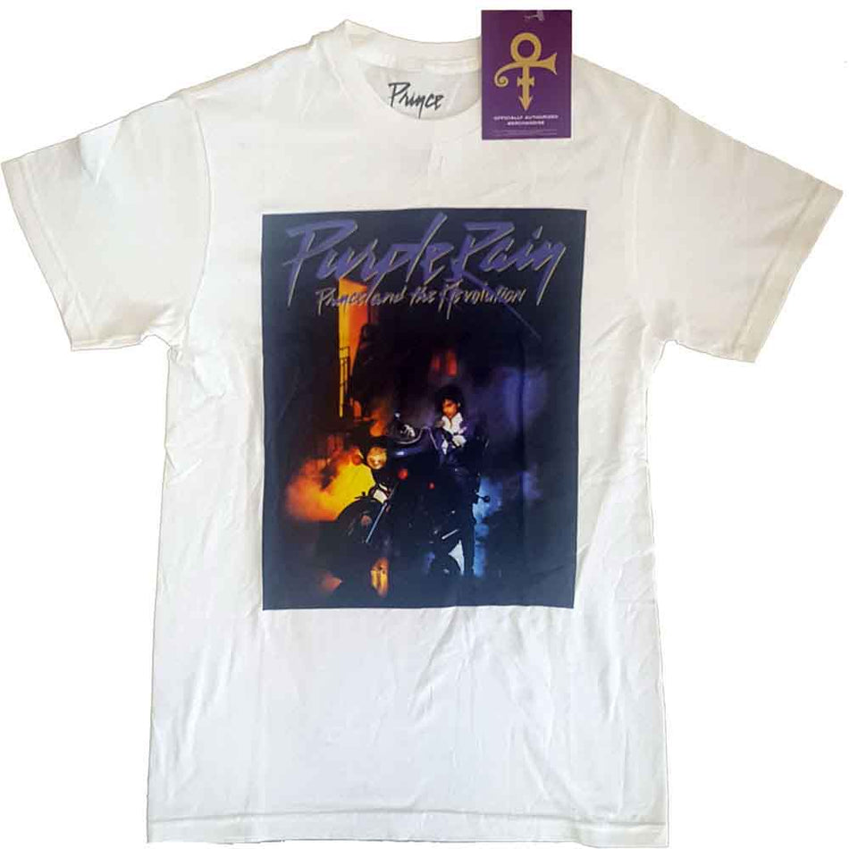 Prince Purple Rain Square White