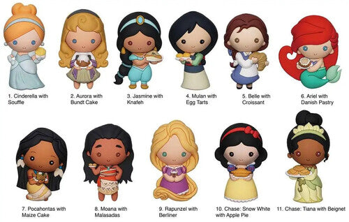 Princess with Food 3D Foam Bag Clip - Series 44 Disney - Princess With Food 3D Foam Bag Clip - Series 44 - Accessory